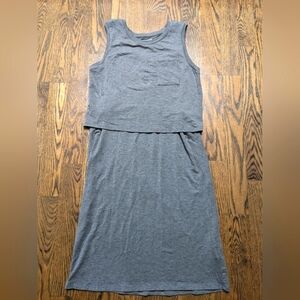 Pea in the Pod Nursing dress Grey XS Pocket